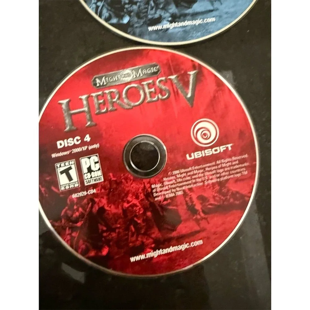 Might and Magic Heroes V PC Game Complete 4 Disc Set‎ with Manual